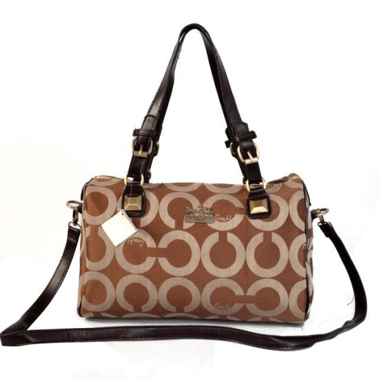 Coach In Monogram Medium Brown Luggage Bags CBQ